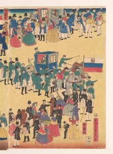 Procesja ludzi z Pięciu Ziem autorstwa Utagawa Sadahide