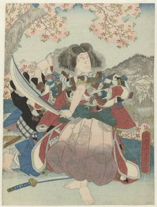 Nakamura Utaemon IV jako Oniwakamaru w het toneelstuk 