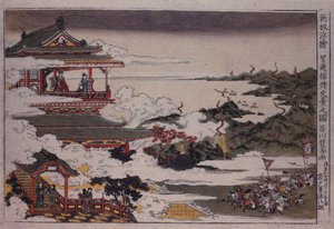 An Lushan i jego wojska atakują cesarza, ok. 1770