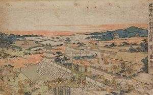 Atak na fortecę autorstwa Utagawa Toyoharu