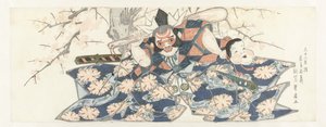 Wojownik trzymający tłuczek autorstwa Utagawa Toyohiro