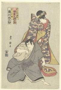a c rs segawa michisa buro i Sogen Ajari, zespół Mitsugoro Good, Orikoto Hime, Sogen Ajari autorstwa Utagawa Toyokuni (I)