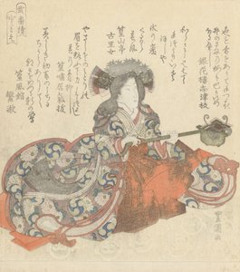 Segawa Kikunojô jako Tomoe Gozen, ok. 1825-29 (kolorowy drzeworyt)