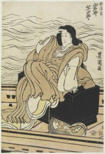 Aktor Iwai Hanshiro_ jako kobieta Seigen, 1804-1825 autorstwa Utagawa Toyokuni