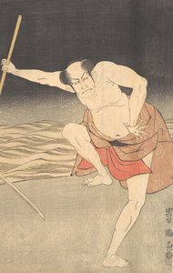 Aktor obok wody. autorstwa Utagawa Toyokuni I
