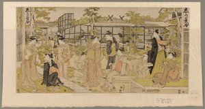 Herbaciarnia Cacho autorstwa Utagawa Toyokuni I