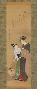 Kobieta i Opiekun, ca. 1795. autorstwa Utagawa Toyokuni I