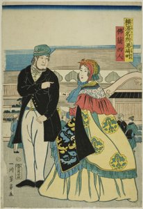 Francuski członek Miyozakimachi (francuski, Miyozakimachi), z serii Te ``Członek PA Fa net Yokohama (słynne miejsce w Yokohamie)