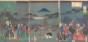 Francja furansukoku, drugi miesiąc, 1865. autorstwa Utagawa Yoshitora