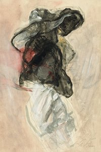 Elegancka sylwetka z czerwonymi akcentami