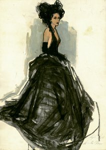 Elegancka dama w czerni autorstwa Ute Rathmann