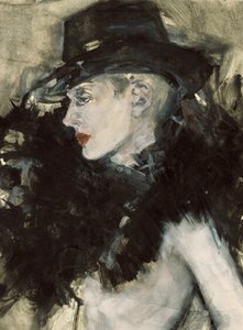 Elegancki czarny kapelusz damski autorstwa Ute Rathmann