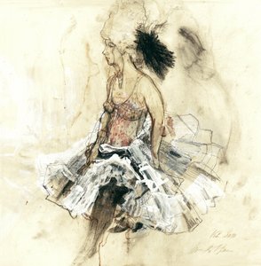 Szkic „Pióropuszowy taniec” autorstwa Ute Rathmann