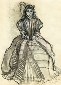 Kobieta w stylu gotyckiej fantastyki autorstwa Ute Rathmann