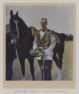 Portret wielkiego księcia Pawła Aleksandrowicza Rosji (kolor lito) autorstwa Valentin Aleksandrovich (after) Serov