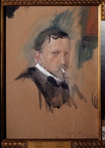 Autoportret. Praca Walentyna Aleksandrowicza Sierowa (1865-1911), akwarela i gwasz na papierze autorstwa Valentin Aleksandrovich Serov