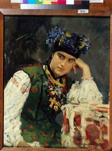 Portret Sofii Dragomirov (Sofia Mihailovna Dragomirov autorstwa Valentin Aleksandrovich Serov