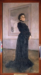 Portret aktorki Marii Jermolovej (1853-1928). Obraz Valentina Aleksandrowicza Sierowa (1865-1911), olej na płótnie autorstwa Valentin Aleksandrovich Serov
