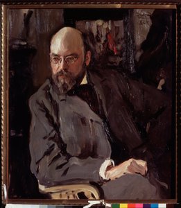 Portret artysty Ilya (Ilia) Ostroukhov (1858-1939). Obraz Valentina Aleksandrowicza Sierowa (1865-1911), olej na płótnie autorstwa Valentin Aleksandrovich Serov