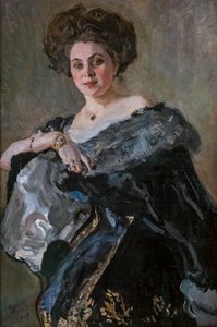Portret Evdokii Siergiejewny Morozowej autorstwa Valentin Aleksandrovich Serov