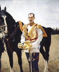 Portret wielkiego księcia Pawła Aleksandrowicza Rosji 1860-1919, 1897 autorstwa Valentin Aleksandrovich Serov