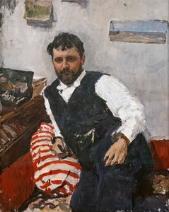 Portret malarza Konstantina Korovina autorstwa Valentin Aleksandrovich Serov