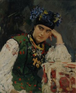 Portret Sofii Dragomirow, 1889 autorstwa Valentin Aleksandrovich Serov