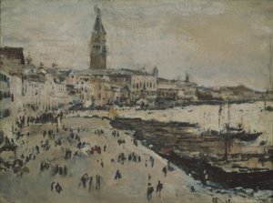 Nabrzeże Schiavoni w Wenecji autorstwa Valentin Aleksandrovich Serov