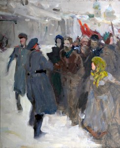 Demonstracja Rewolucyjna”, 1906. autorstwa Valentin Alexandrovich Serov
