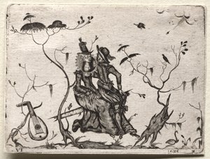 Para kochanków, 1626. autorstwa Valentin Sezenius