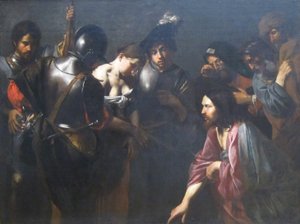 Chrystus i cudzołożnica autorstwa Valentin de Boulogne