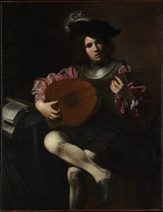 Lutnista autorstwa Valentin de Boulogne