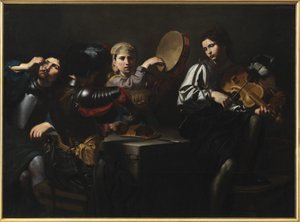 Muzycy i żołnierze autorstwa Valentin de Boulogne
