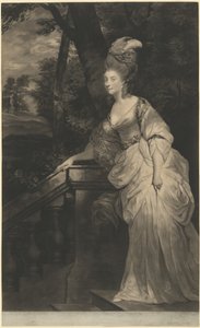Georgiana (Spencer), księżna Devonshire autorstwa Valentine Green after Sir Joshua Reynolds
