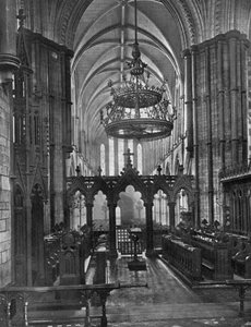 Wnętrze katedry Christ Church, Dublin, Irlandia, 1924-1926. autorstwa Valentine and Sons Ltd