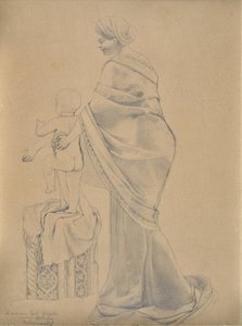 Kobieta i dziecko (rysunek)