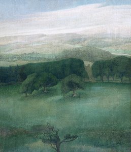 „Góry w Cardiganshire”, lata 1910 autorstwa Valerius de Saedeleer