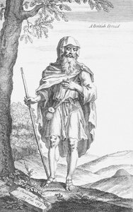 Brytyjski druid ze Stonehenge autorstwa Williama Stukeleya, 1723 autorstwa Van Der Gucht