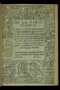 O pirotechnice autorstwa Vannoccio Biringucci