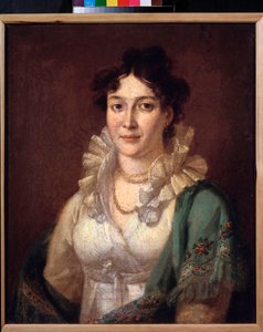 Portret księżniczki Izabeli de Conti (Portret księżniczki Izabeli de Conti) - Obraz Wasilija Andreyevicha Tropinina (Vassili Tropinine) (1776-1857), olej na płótnie, ok. 1810 - XIX-wieczna sztuka rosyjska - Muzeum zbiorów prywatnych w Puszkinie Mu autorstwa Vasili Andreevich Tropinin