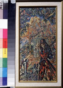 Safona (ok. 630-580 pne) - Praca Wasilija Dmitriewicza Millioti (1875-1943), akwarela, gwasz i tusz na papierze autorstwa Vasili Dmitrievich Millioti