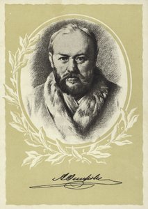 Aleksander Ostrowski, rosyjski dramaturg autorstwa Vasili Grigorevich Perov