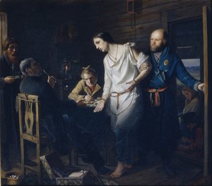 Komisarz Śledczy Policji Wiejskiej, 1857 autorstwa Vasili Grigorevich Perov