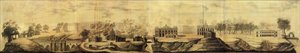 Panoramiczny widok na Tsaritsyno Design, 1776 autorstwa Vasili Ivanovich Bazhenov
