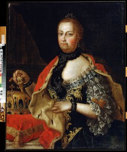 Portret cesarzowej Marii Teresy Austrii (1717-1780) (Portret cesarzowej Marii Teresy Austrii). Obraz Wasilija Koźmicha Berezina (1743-po 1795). Olej na płótnie, 88 x 69 cm autorstwa Vasili Kozmich Berezin