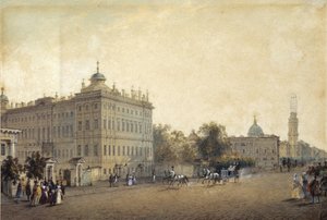 Petersburg. Pałac Aniczkowa, lata 30. XIX wieku