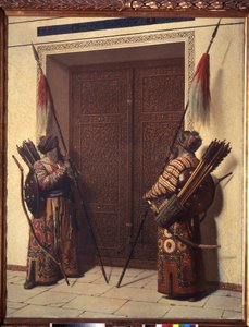 Wrota Tamerlana (dwóch wojowników stacjonujących przy bramie pałacu Timura Langa lub Timura chromego lub wielkiego autorstwa Vasili Vasilievich Vereshchagin