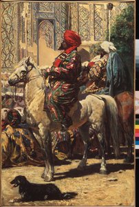 Un cavalier a Samarcande (Uzbekistan) (Jeździec w Samarkandzie) - Peinture de Vasili Vailyevich Vereshchagin (Vassili Verechtchaguine) (1842-1904), huile sur toile autorstwa Vasili Vasilievich Vereshchagin