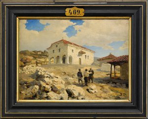 Kościół na Bałkanach, 1877 autorstwa Vasilij Dmitrievich Polenov
