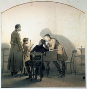 Przy fortepianie, 1855